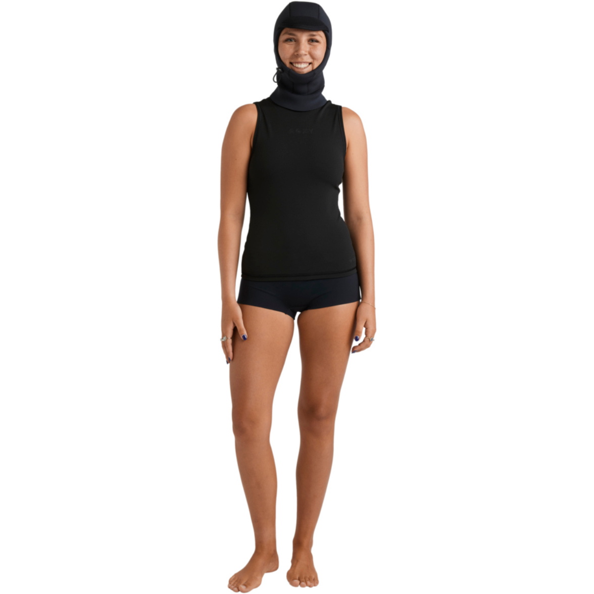 2025 Roxy Womens Swell Natural 2mm Colete Com Capuz 26BW293501 - Black